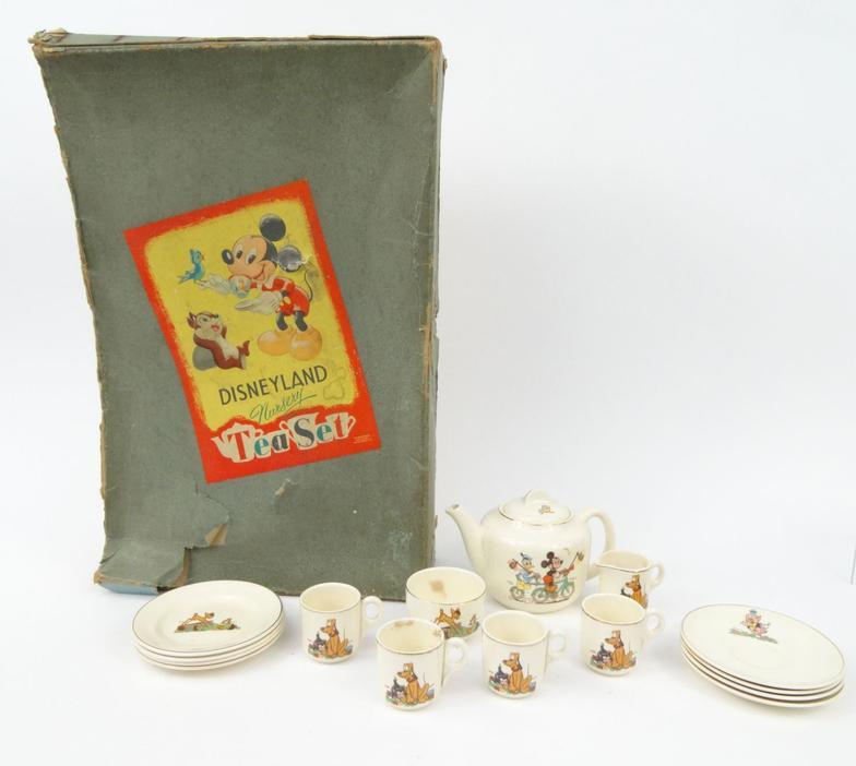 Boxed Beswick Disney childs teaset, printed with views of Mickey Mouse, Donald Duck, Bambi, etc, - Image 13 of 13