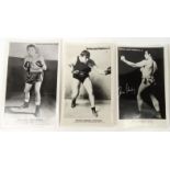 Selection of photographic Boxing News photographs with various world boxers including Jack Dempsey :