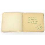 1930s-1940s theatrical interest autograph book including watercolour sketches : For Condition