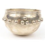 J. Gillmore designer silver bowl, Birmingham 1919-20, Glastonbury and Reg No mark to base, 6.5cm
