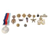 Military interest World War II War medal, Imperial Service badge, other military badges, etc : For
