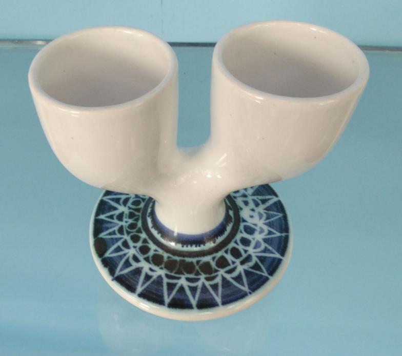 Troika St Ives double eggcup, 9.5cm high : For Condition Reports please visit www. - Image 3 of 5