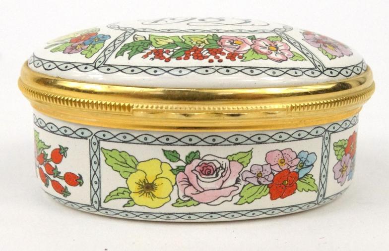 Six enamelled Halcyon Days trinkets : For Condition Reports please visit www.eastbourneauction.com - Image 4 of 9