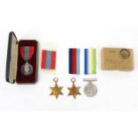 Military interest boxed Imperial Service medal for Frank Thomas May, together with boxed World War