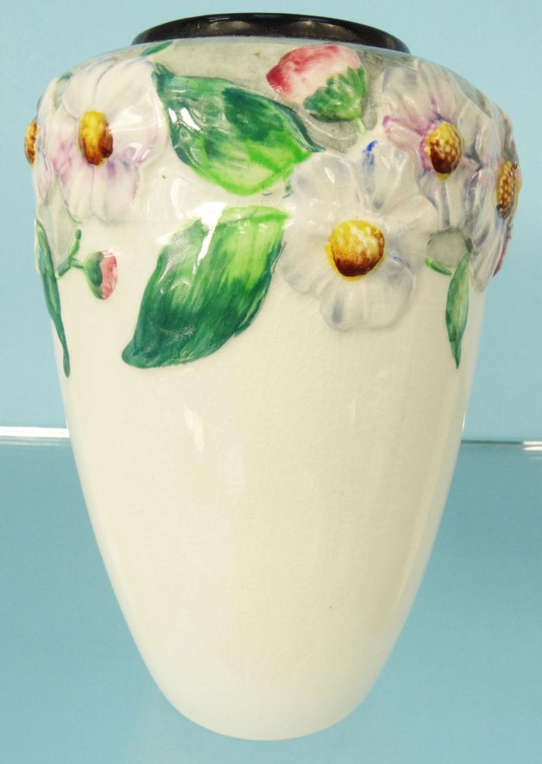 Three Carltonware Australian design vases and bowl, the largest vase 20cm high : For Condition - Image 9 of 16