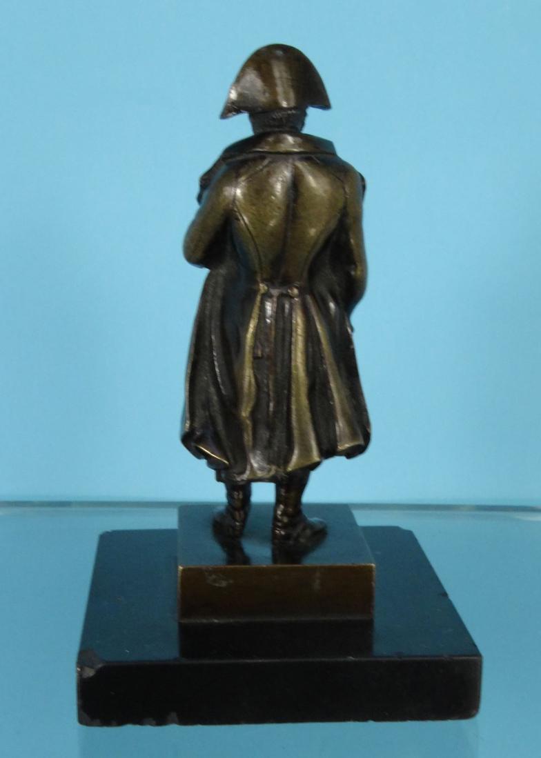 Bronzed figure of Napoleon, 12cm high : For Condition Reports please visit www.eastbourneauction. - Image 3 of 4