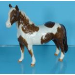 Beswick China brown and white horse, 16cm high : For Condition Reports please visit www.