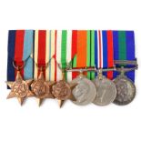 Military interest World War II medal group including a general service medal with Cyprus bar for W.
