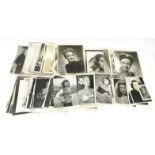 Selection of autographed black and white photographs of female stars of the 1950s including