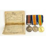 World War I medal group including For Bravery in the Field for SJT.M.GOFF R.W.KENT.R, together