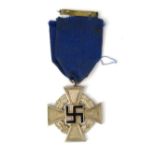 Military interest German Nazi badge with black enamel, 4cm long : For Condition reports please visit