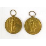 Military interest World War I medals for H.T.TUCK P.O.RN and BMBR E.T.LYNE RA : For Condition