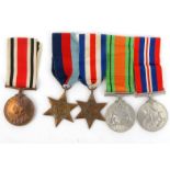 Military interest World War II War medal, Defence medal, 1939-45 Star and a France and Germany