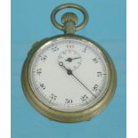 Gentleman's military interest stopwatch, 5,5cm diameter : For Condition reports please visit www.