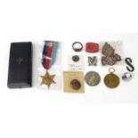 Military interest World War I medal for PTE.W.BUCHAN LABOUR CORPS, 1939-45 Star, badges, etc : For