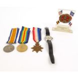 World War I military interest medals for GNR.G.LEGG.R.A., World War II Normandy plastic