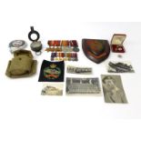 Military interest WWII Tank Corps medal group with mentioned in despatches for SGT F FLEMING R.