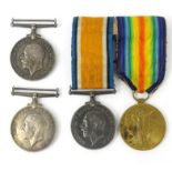 Military interest World War I medals for PTE.A.M.SCORGIE HIGHL.I, SGT.S.G.J..THOMPSON R.A. and PTE.