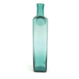 Antique green glass bottle - F. Orioli Paris, 26cm high : For Condition reports please visit www.