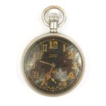 Military Rolex pocket watch with luminous hands and dial, numbered A13101, 5cm diameter : For