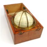 Wooden cased The Hudson Star Globe, N. Hughes & Sons London 1920, the globe 20cm diameter : For