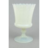 Victorian opaline glass celery vase, 18cm high : For Condition reports please visit www.