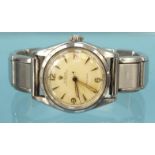 Rolex Oysterdate Precision stainless steel gentleman's wristwatch, 3cm diameter : For Condition