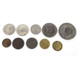 Small selection of coins including commemorative examples : For Condition Reports please visit www.