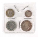 Victoria 1873 silver Maundy money coin set : For Condition Reports please visit www.