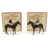 Two boxed Britains horse and jockeys-Leading Racing Colours of Famous Owners - Lord Derby and Miss