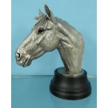 Sterling silver Filled Country Artists' horse head, with certificate, 16.5cm high : For Condition