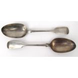 Pair of Victorian silver tablespoons, MH London 1842, 22.5cm long : For Condition Reports please