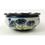 Moorcroft Florian ware Poppy patterned bowl, registered number 401753 to base, 18cm diameter : For