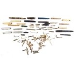 Selection of assorted fountain pen accessories including nibs : For Condition Reports please visit