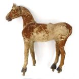 French straw filled model toy horse, 59cm high : For Condition Reports please visit www.