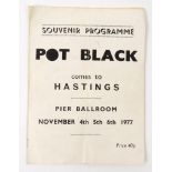 Snooker interest Pot Black souvenir autographed programme for Hastings 1977 including Doug Mountjoy,