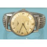 Longines stainless steel gentleman's wristwatch, 3.5cm diameter : For Condition Reports please visit