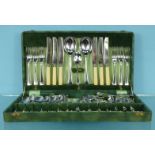 Canteen of stainless steel cutlery : For Condition Reports please visit www.eastbourneauction.com