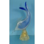 Glass swordfish in the style of Murano, 44cm high : For Condition Reports please visit www.