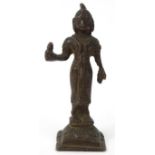 Indian bronze model of the god, 11cm high : For Condition Reports please visit www.