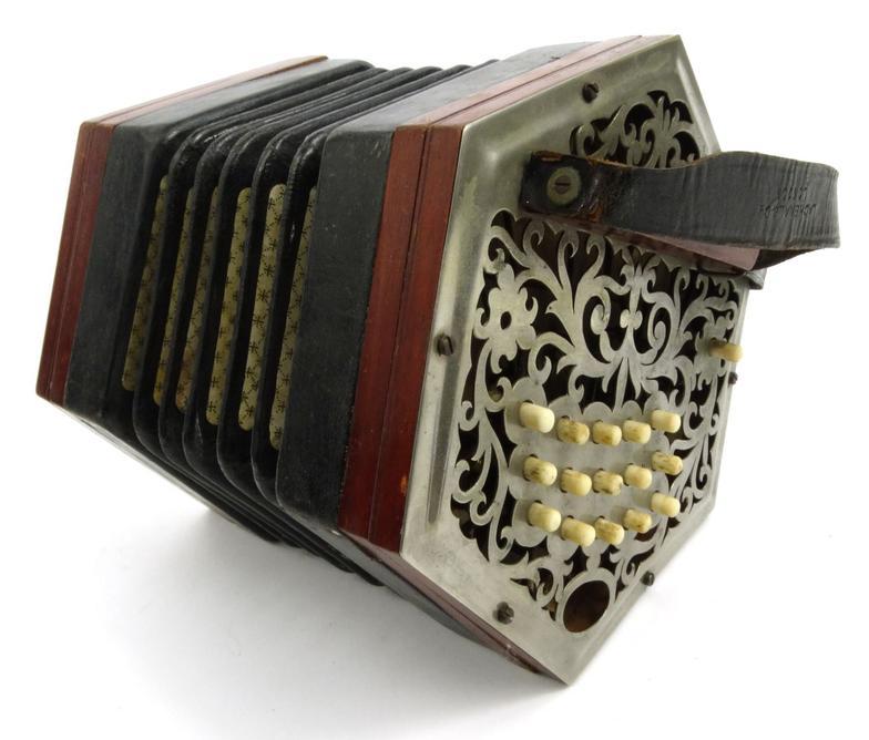 Lachenal & Co 30 key accordion, in original wooden case, 16cm long : For Condition Reports please - Image 3 of 8