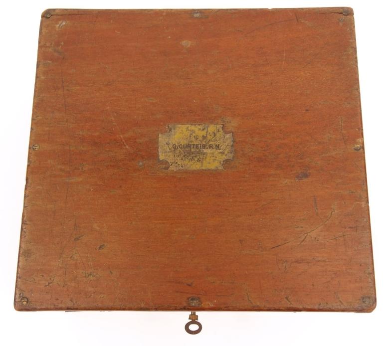 J.H. Steward brass sextant, 437 West Street, London, housed in a mahogany case (G. Curtis R.N. the - Image 8 of 12