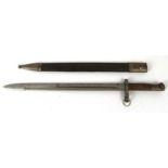 Military interest Spanish bayonet, stamped marks to blade, 55cm long : For Condition Reports