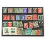 Selection of military interest World War II Nazi stamps : For Condition Reports please visit www.