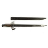 Military interest bayonet, stamped star mark to blade, 52cm long : For Condition Reports please