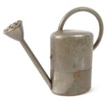 Novelty white metal watering can scent bottle, 4.5cm high : For Condition Reports please visit www.