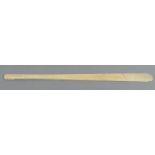 Victorian ivory combined page turner and bookmark, 36cm long : For Condition Reports please visit