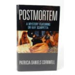 Patricia Daniels Cornwell - Postmortem, published by MacDonald, signed by author, first edition 1990