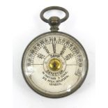 Cased W. Watson & Sons damp detector, 313 High Holborn, London, 3.5cm diameter : For Condition