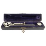 H.H. Norsworthy marked 1909 surveyor's tool housed in a fitted case, 16cm long : For Condition